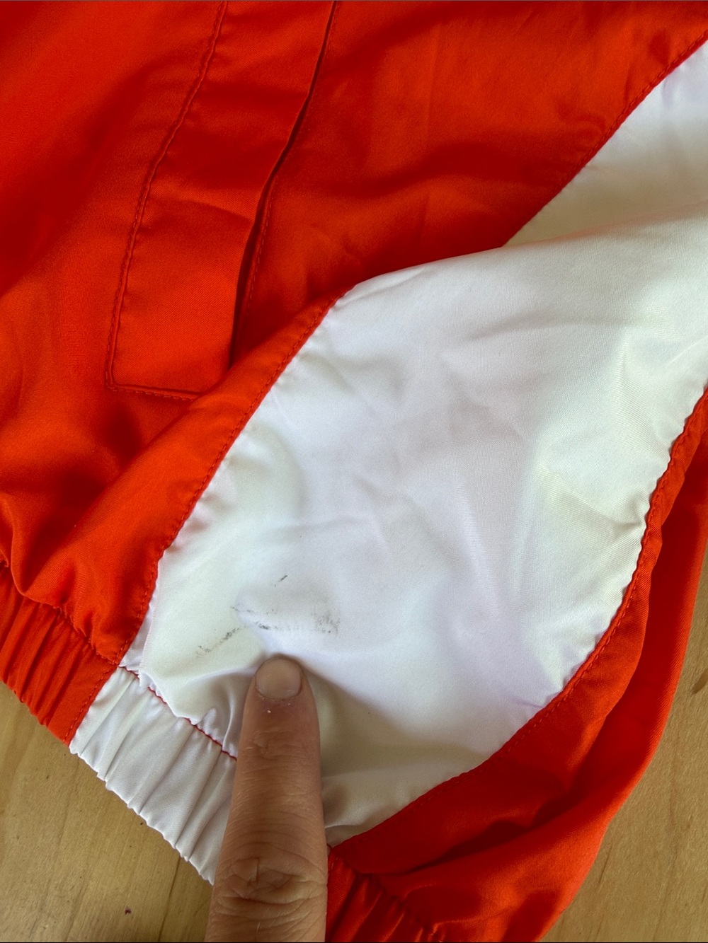 Augusta Sportswear Orange and White Kids Windbreaker Jacket - Picture 4 of 7
